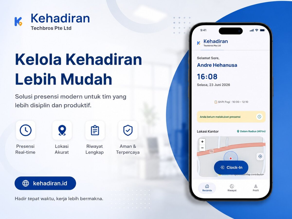 Kehadiran.id — attendance management platform